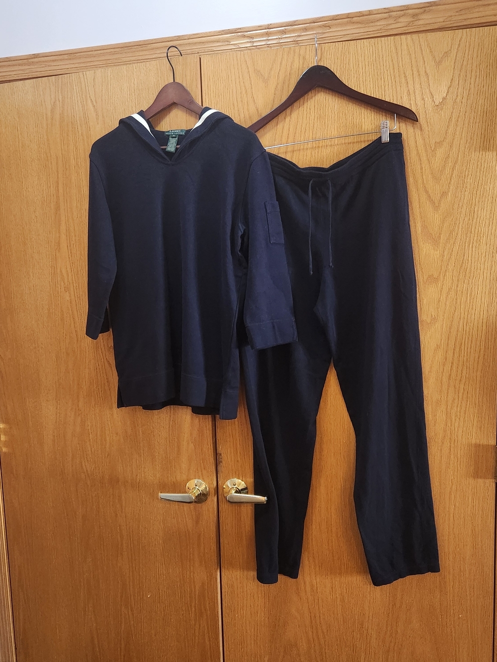 Ralph Lauren Navy Pants & Top Set